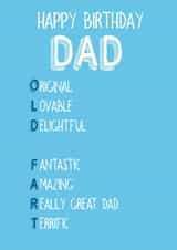 dad father Birthday Card 20773 created by Art Thunderclap