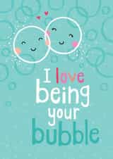 bubble love Valentines Day Card 44656 created by Gingerbred