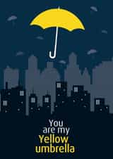 How I met your mother umbrella Valentines Day Card 46906 created by Wicks Design