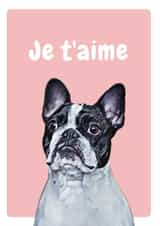 pug dog Valentines Day Card 20658 created by Studio Woof