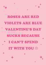 roses are red violets are blue Valentines Day Card 40710 created by YOB & YAG