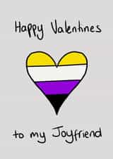 Non-Binary  Queer Valentines Day Card 21223 created by indecisiveartistry