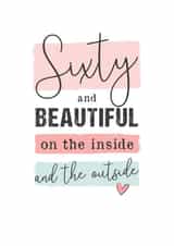 sixty sixtieth Birthday Card 15257 created by Mad Philomena