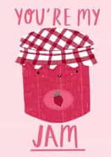 jam raspberry Valentines Day Card 17632 created by Isabella