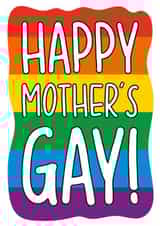 Happy Mothers Gay Pun Card created by TeePee Creations