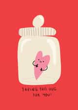 GALENTINES HEART Love & Friendship Card 20523 created by NICHOLA COWDERY ILLUSTRATIONS 