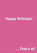 simple thats Birthday Card 13938 created by Sachy Cards