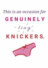 knickers underwear Valentines Day Card 39024 created by Here's a card