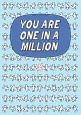 one in a million one of a kind Love & Friendship Card 21240 created by Rachel Russell