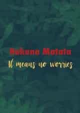 no worries typography Send A Smile Card 21074 created by Dani Doodlez