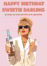 Patsy Ab Fab Birthday Card 16954 created by Nicola Jo