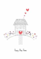 Classic New Home Card - House - Hearts - Happy New Home created by Peach Creativ