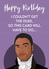 Bridgerton duke Birthday Card 16338 created by The Foxy Lemon Co.