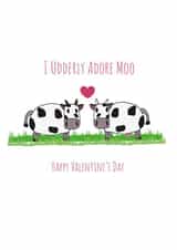cow pun Valentines Day Card 12293 created by Missycards