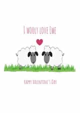 ewe wooly Valentines Day Card 12294 created by Missycards
