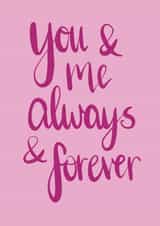 you and Valentines Day Card 6994 created by The Happy Little Print Shop