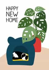 Modern New Home Card - Cat Bed - Happy New Home created by Gaukycreates