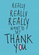 really to Thank You Card 20488 created by Alison Porter