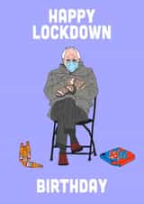 bernie sanders mittens bernie Birthday Card 19119 created by Swazzdraws