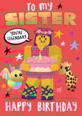 Gaming Sister Birthday Card created by NICHOLA COWDERY ILLUSTRATIONS 