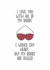 love you Valentines Day Card 46969 created by Chibi Chi Designs