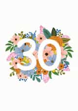 30 30th Birthday Card 16387 created by Lomond Paper Co.
