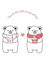 bear you and me Valentines Day Card 21285 created by ikldesign