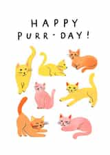 Happy Purr Birthday Card 21018 created by Salty Siren Studios