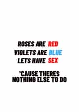 roses are red violets are blue Valentines Day Card 30276 created by FISHER