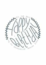 best all the best Birthday Card 46909 created by Aleksandra Piwowarska