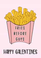 Galentines Fries Valentines Day Card 15586 created by Gee Designs