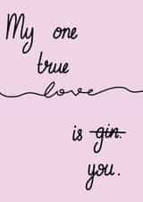 Gin Love Valentines Day Card 36275 created by DawnOfTheDom