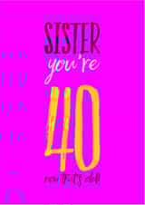 Sister you're Birthday Card 12591 created by CreatedbyMe Sean