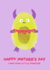 Monster mummy Mothers Day Card 44777 created by Get The Party Crafted