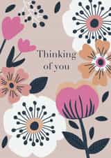 Flowers Thinking Thinking of you Card 21053 created by Catherine Bancroft