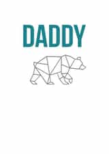 bear from the kids Father's Day Card 47061 created by E & K Designs 