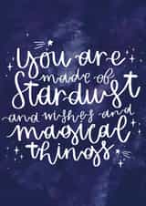 stardust stars Love & Friendship Card 20080 created by Megan Dawson