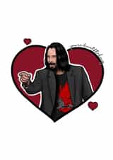 love keanu Valentines Day Card 39119 created by Rachell Smith