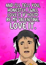 kevin keegan manager Valentines Day Card 46623 created by The Sport Rag