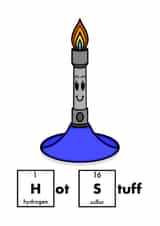 Hot Stuff Bunsen Burner created by Beany Geek