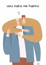 gay love Valentines Day Card 11327 created by Family Designs