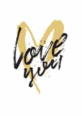 heart love Valentines Day Card 11328 created by Family Designs