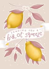 Lemon Squeeze Thinking of You Card created by Little Eden Studio