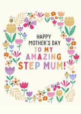 floral flowers Mothers Day Card 17244 created by Sarah Corcoran