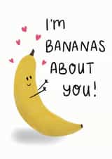 bananas About Valentines Day Card 20941 created by Hayley Warhurst Design