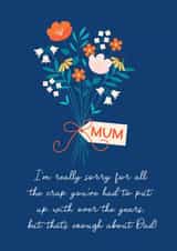 bouquet flowers Mothers Day Card 41182 created by Emoticology Cards