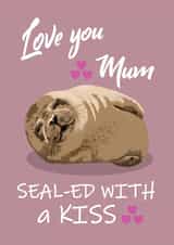 This card is sealed with a kiss! created by Stephanie Scala