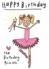 ballerina sport Birthday Card 4676 created by Che Dyer