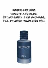 Dior Sauvage Valentines Day Card 21401 created by Lizzie Mccormac