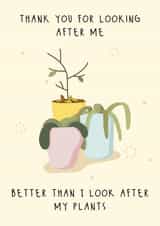 thank you looking after me Mothers Day Card 46740 created by Cheeky Peeky